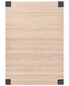 Koberec AMRAVATI čierna/béžová 160 x 230 cm Juta