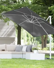 Parasol ogrodowy na wysięgniku 250 cm MONZA Ciemnoszary_699808