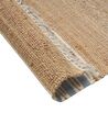 Jute Area Rug 160 x 230 cm Beige and Light Blue MIRZA_847297