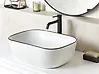 Countertop Basin XERT 460 x 330 mm Ceramic White