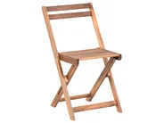 Bistro Set Folding SACILE Acacia Wood Brown_986770