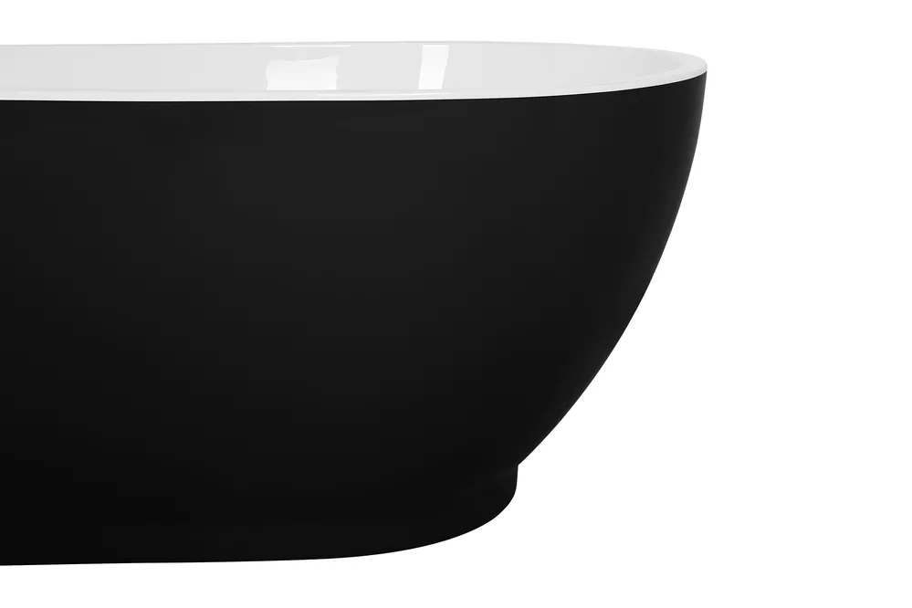 Vasca da bagno freestanding GUIANA 173 x 82 cm Nero/Bianco_717538