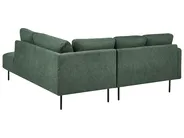 Canapé d'angle 4 places BREDA Tissu Vert foncé Côté gauche_885963