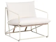 Set di divani da giardino 3 posti PONTE Metallo Beige chiaro_1013353