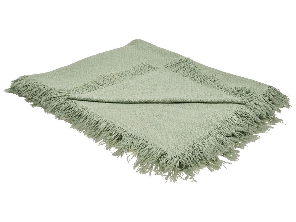 Bedspread YERBENT Cotton 200 x 220 cm Green
