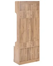 Shoe Storage with Coat Rack GINDAGAI Light Brown_1029714