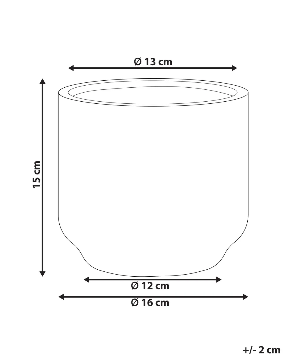 Wazon na kwiaty CYME 15 cm Kamionka Miętowy_810723