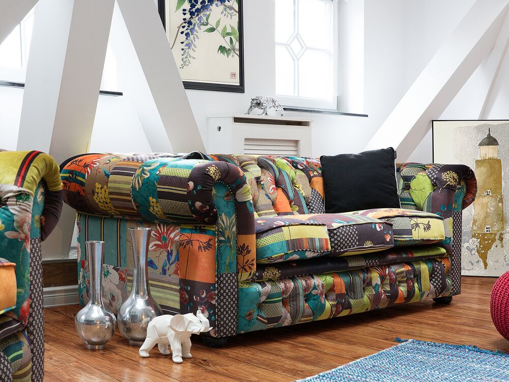 HOMCOM Divano Letto 3 Posti con Schienale Regolabile Stile Scandinavo