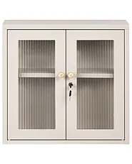 Fali szekrény 60 cm Fém Bézs_1156552