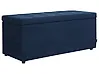 Storage Ottoman OREM Fabric Dark Blue