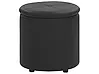 Storage Pouffe MARYLAND Faux Leather Black