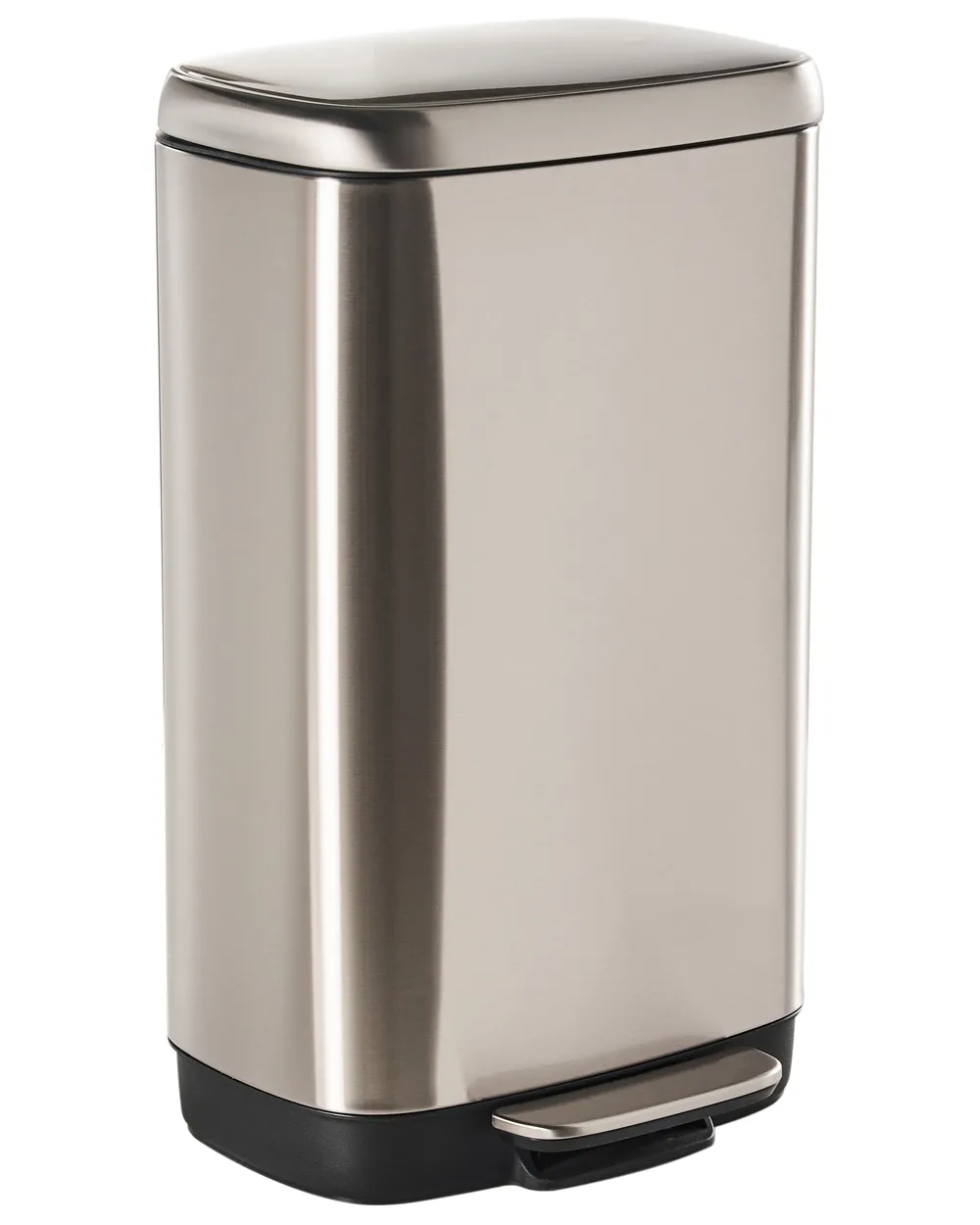 Kosz na śmieci z pedałem 30 L ECOCOLLECT Metal Srebrny