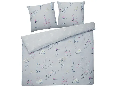 Byrklund Biancheria Da Letto 2 Pezzi 100% Cotone - Copripiumino 135x200 Cm + Federa 80x80 Cm, Con Cerniera Lampo
