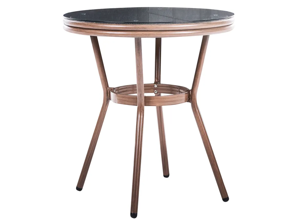 Garden Dining Set 4 Seater RIFREDDO PE Rattan Grey_1062321