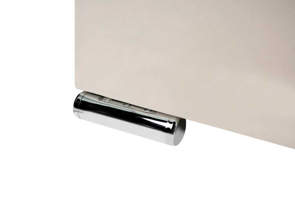 Letto Velluto LUBBON 180 x 200 cm Bianco sporco_1073150