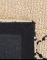 Area Rug 80 x 150 cm Beige and Black MUTKI_830984