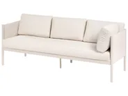 Set di divani angolari da giardino 5 posti TONARA Metallo Beige chiaro Lato destro_1125127