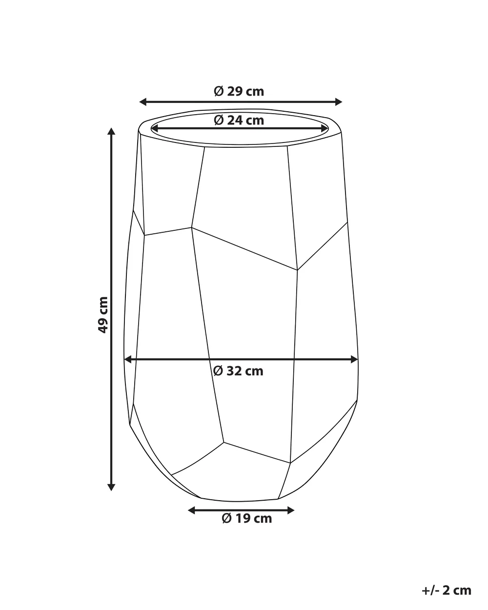 Donica ENSTAL 32 cm Szary_1161761