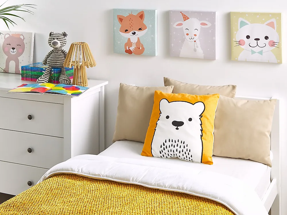 Throw Cushion WARANASI 45 x 45 cm Cotton Orange_1179539