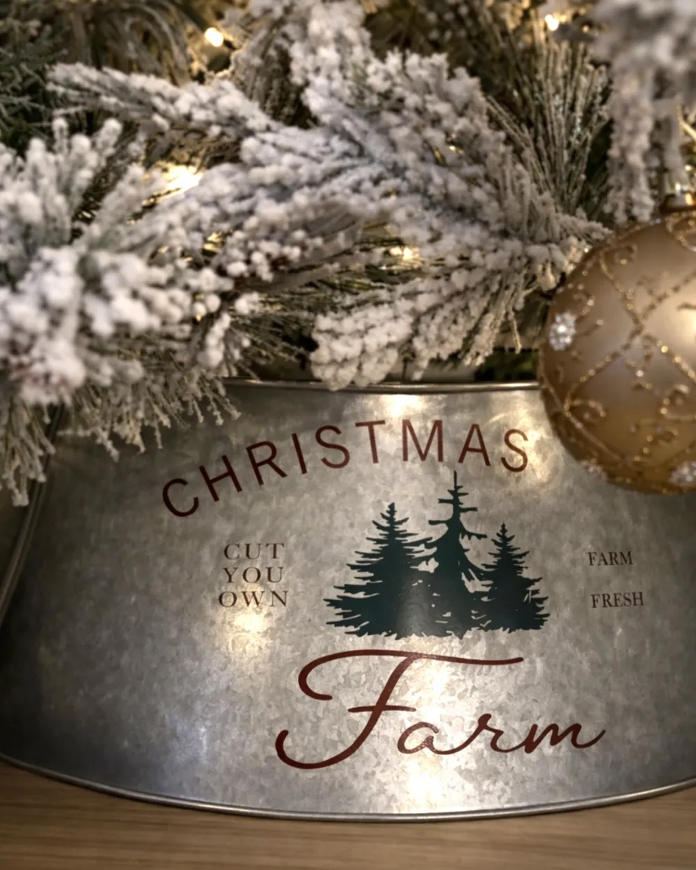 Christmas Tree Collar ROVANIEMI 65 cm Iron Silver_1062158
