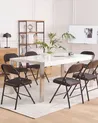 Set of 4 Folding Chairs SPARKS Metal Black