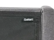 Bed with LED BEAULIEU Fabric Dark Grey 160 x 200 cm (EU King Size) with USB Port with Storage_993612