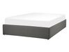 Fabric EU Double Size Ottoman Bed Grey DINAN_759545