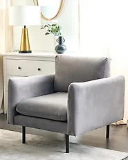Armchair VINTERBRO Velvet Grey_1188106