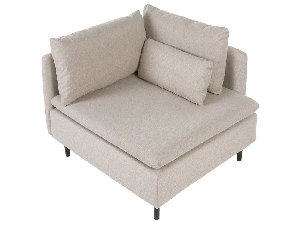 Modular Sofa 2 Seater EGERIS Fabric Beige_1067336