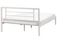 Łóżko Metal CUSSET 120 x 200 cm Jasnobeżowy_1162058