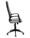 Cadeira de escritório em tecido preto e cinzenta DELIGHT_688501