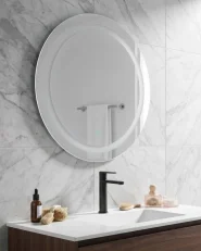 Lustro łazienkowe LED SELUNE 58 cm 58 cm Srebrny_1145514
