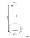 Lampe suspension blanche et verte KELLS_779677