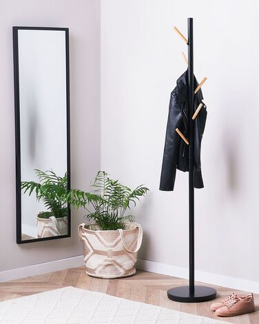 Coat Stand Steel Black ALBIN