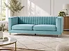 Sofa 3 Seater ARVIKA Velvet Light Blue