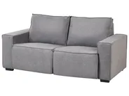 Electric Recliner Sofa 2 Seater NUKARI Fabric Grey_999344