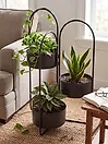 Plant Stand COLUTENA 56 cm Metal Black