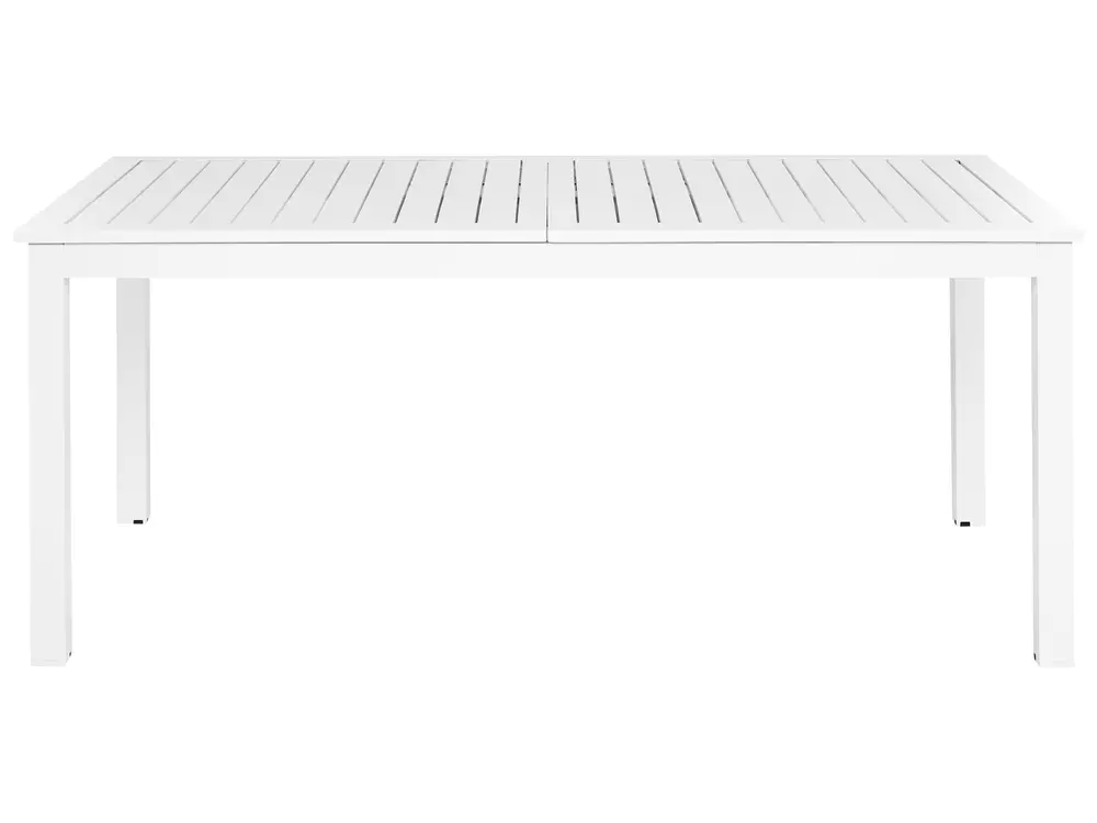 Stół ogrodowy rozkładany SKALOMA 180/240 cm 90 cm Metal Biały_921913