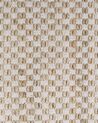 Teppich beige 80 x 150 cm kariertes Muster Kurzflor zweiseitig ZERDALI_807277
