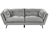 Sofa 3 Seater LENVIK Velvet Grey