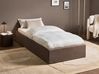 Ottoman Bed without Headboard DINAN Boucle Taupe 90 x 200 cm (EU Single)