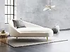 Left-Hand Chaise Longue VALREAS Boucle Off-White