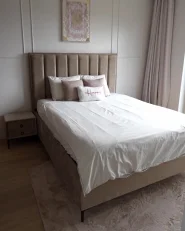 Bedroom Set SEZANNE Velvet Taupe 160 x 200 cm (EU King Size)_1167995