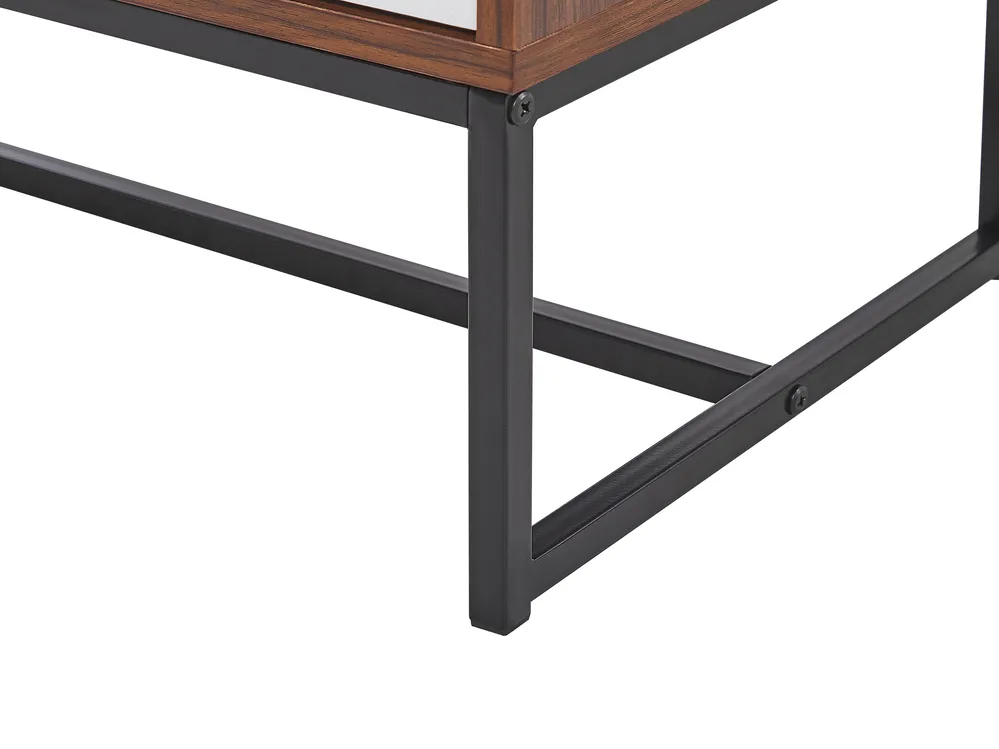 TV Stand NUEVA Dark Brown/ White_787501