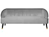 Sofa 3 Seater ALSVAG Velvet Light Grey