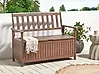 Garden Bench SOVANA 120 cm with Storage Acacia Wood Dark Brown