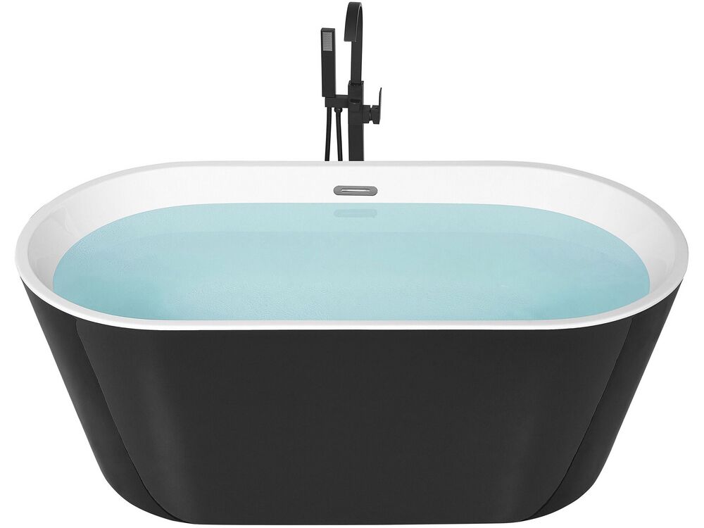 Baignoire îlot HAVANA 170 x 73 cm Noir/blanc
