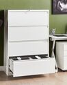 4 Drawer Metal Storage Cabinet White HALITE_929540