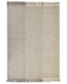 Teppich Wolle grau 160 x 230 cm Kurzflor TEKELER_850102
