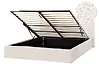 Ottoman Bed ORBEY Boucle Off-White 140 x 200 cm (EU Double)